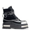 Hot Borin Men'S Hardware Platform Boots Black Boots