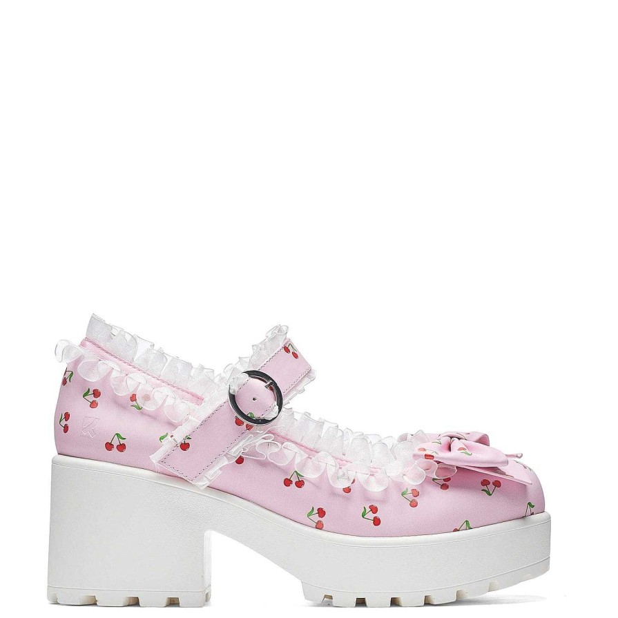 Best Tira Mary Janes Shoes 'Pink Cherry Bakewell Edition' Printed Mary Janes