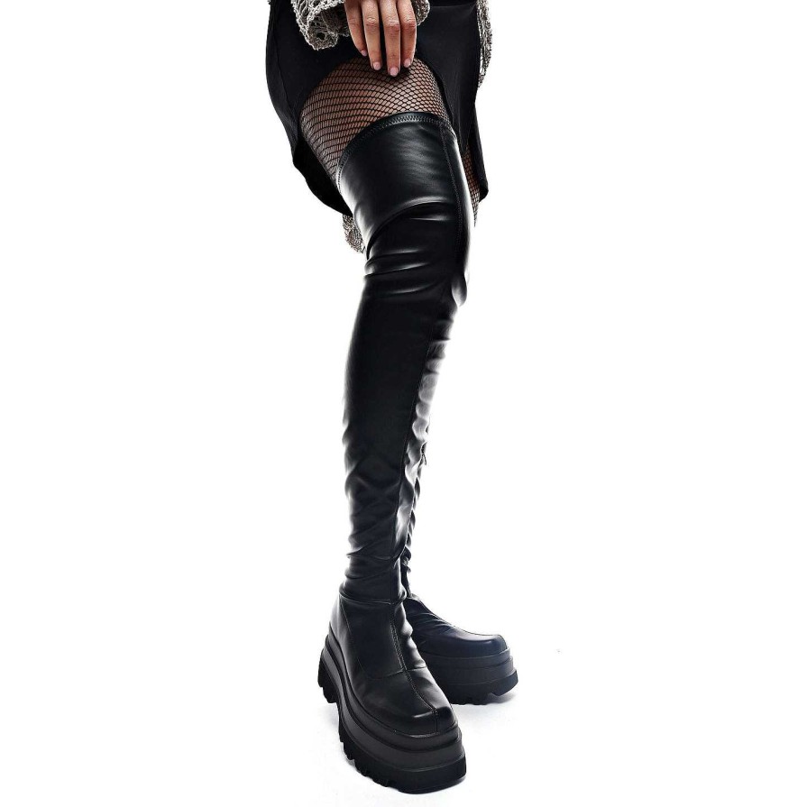 New The Elevation Plus Size Thigh High Boots The Platform Boot