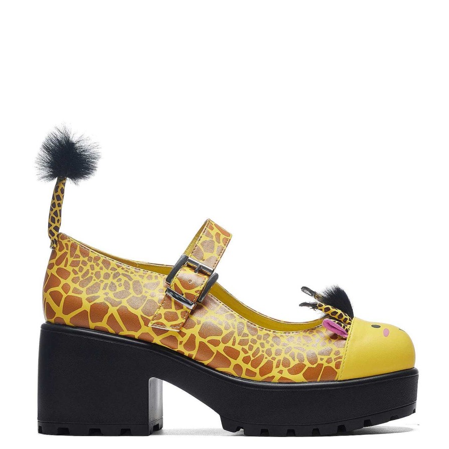 Online Tira Mary Janes 'Grazing Giraffe Edition' | Koi Footwear Colourful Mary Janes