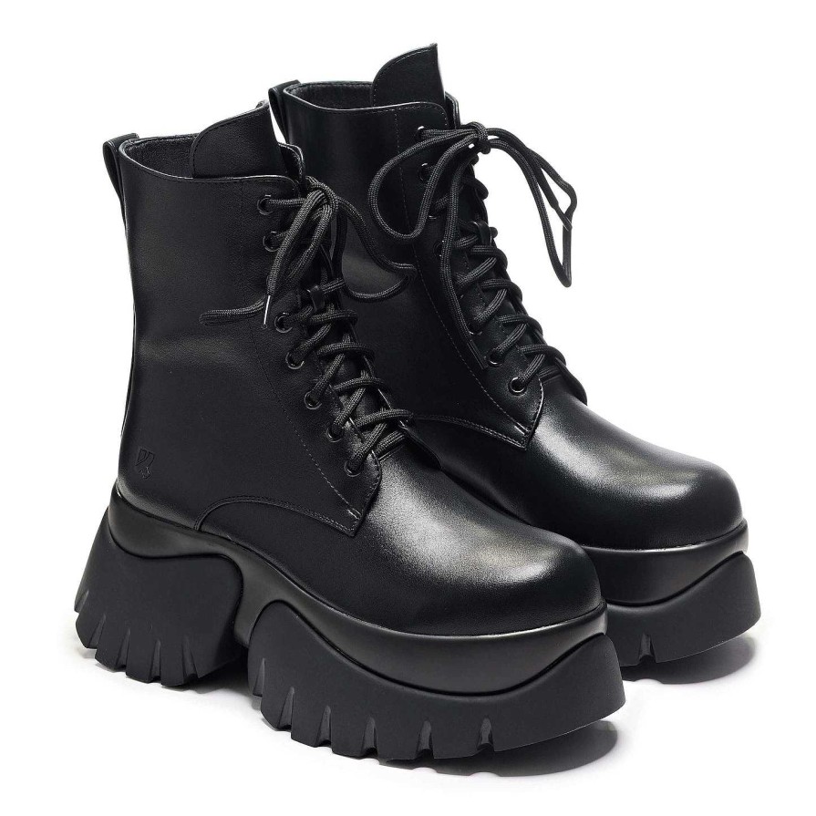 Online Rancor Vilun Black Lace Up Boots Ankle Boots