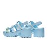 Online Sugar Season Chunky Buckle Sandals - Blue Platform Sandals