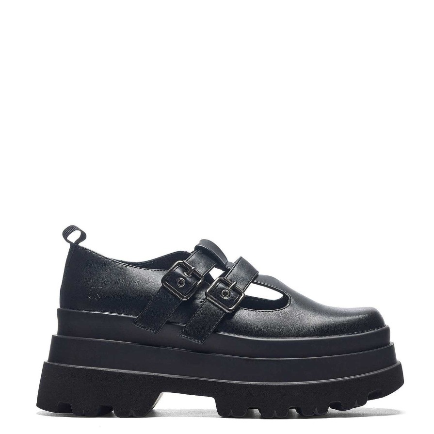 Best The Conquest Trident Mary Janes | Koi Footwear Black Mary Janes