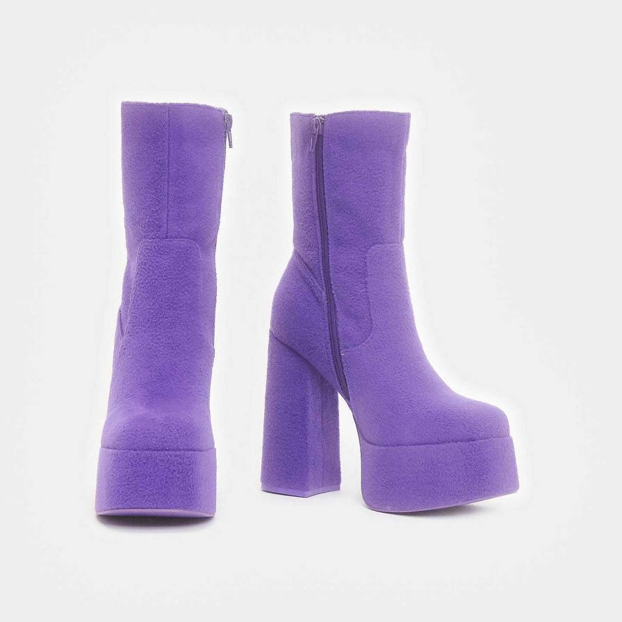 Best Tinky Winky Fluffy Platform Boots Platform Boots