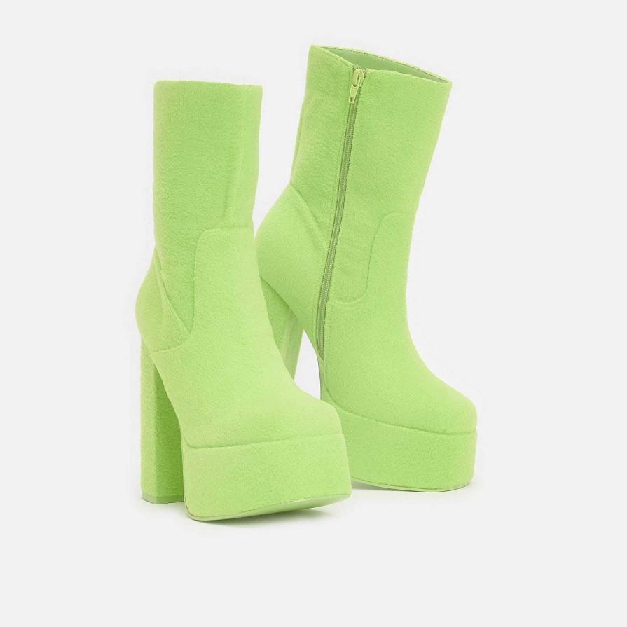 New Dipsy Fluffy Platform Boots - Teletubbies X Koi Platform Boots