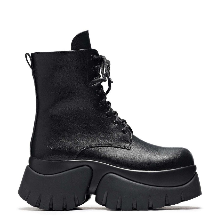 Online Rancor Vilun Black Lace Up Boots Ankle Boots