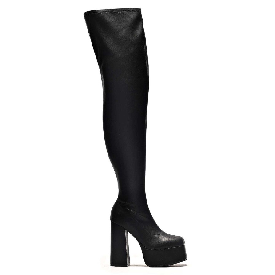 Clearance The Redemption Plus Size Thigh High Boots The Platform Boot