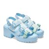 Online Sugar Season Chunky Buckle Sandals - Blue Strappy Sandals