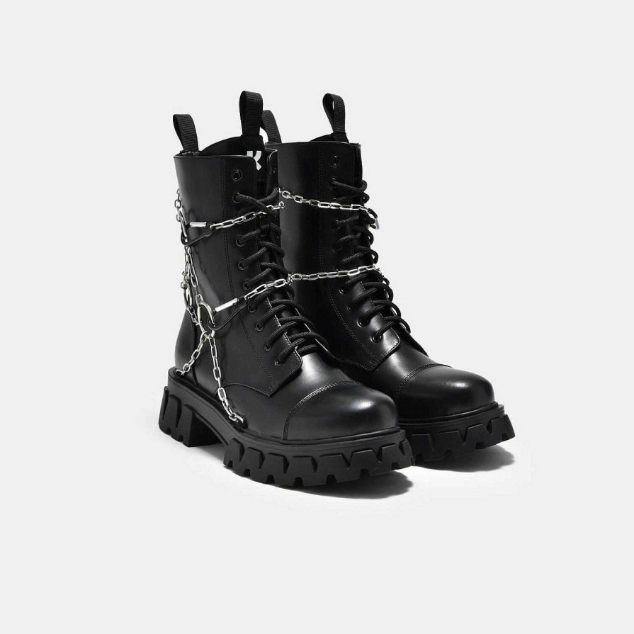 Clearance Cyrus Chain Boots The Military Boot