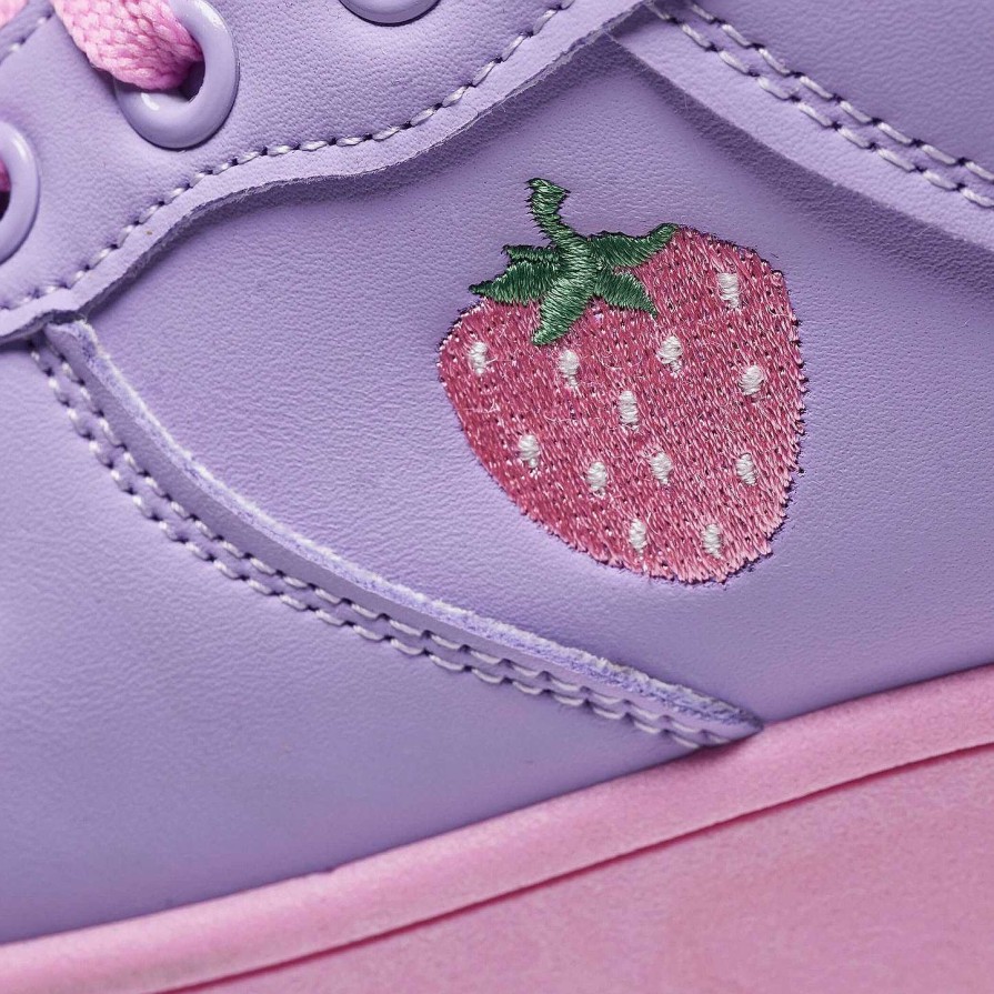 Hot Sweet Strawberry Platform Trainers Purple Chunky Trainers