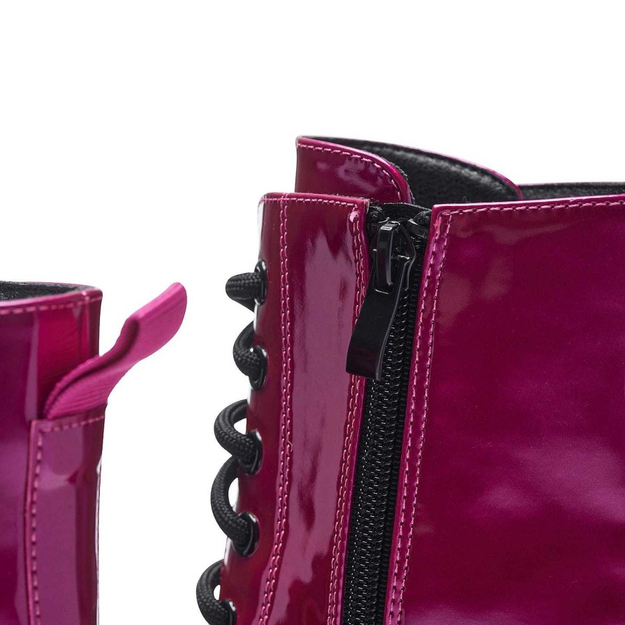 New Deathwatch Trident Platform Boots - Candy Pink Ankle Boots