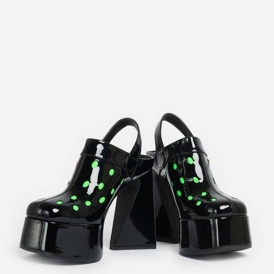 Wholesale Galactic Boom Neon Alien Heels Platform Heels