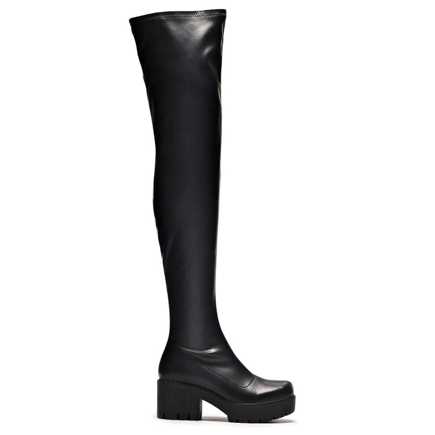 Best The Harmony Plus Size Thigh High Boots Chunky Boots