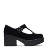 Clearance Sai Black Mary Jane Shoes 'Suede Edition' Black Mary Janes