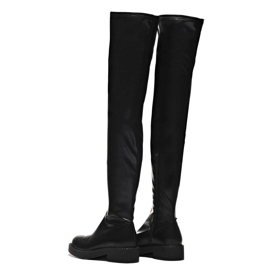 Clearance The Commander Stretch Thigh High Boots Thigh High Boots