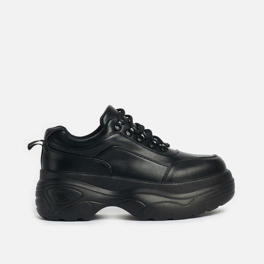 Clearance Jennie Striker Black Chunky Bubble Trainers The Chunky Trainer