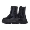 Best Deathwatch Trident Patent Platform Boots Chunky Boots