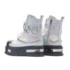 Online Borin Hardware Platform Boots - Silver Hologram Platform Boots