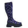 Best Celestial Dusk Trident Velvet Long Boots - Spellbound Purple | Koi Platform Boots