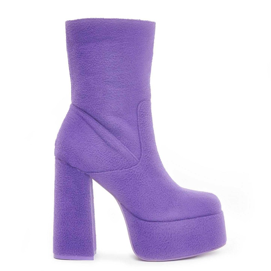 Best Tinky Winky Fluffy Platform Boots Platform Boots