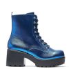 Clearance Cobalt Haze Military Platform Boots | Women'S Boots | Koi Footwear Chunky Boots