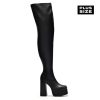 Clearance The Redemption Plus Size Thigh High Boots The Platform Boot