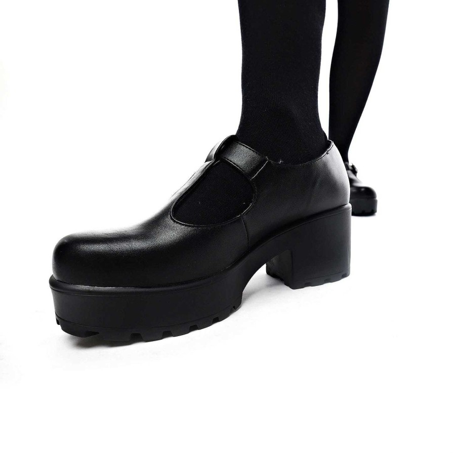 Hot Black Chunky Platform Mary Jane Shoes The Mary Jane