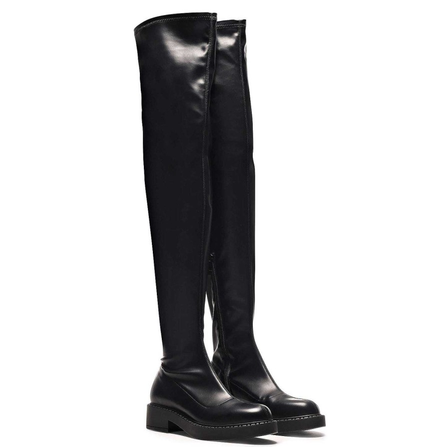 Best The Commander Stretch Thigh High Boots Long Boots